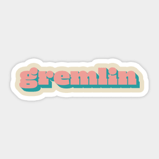 70's Retro Gremlin Sticker
